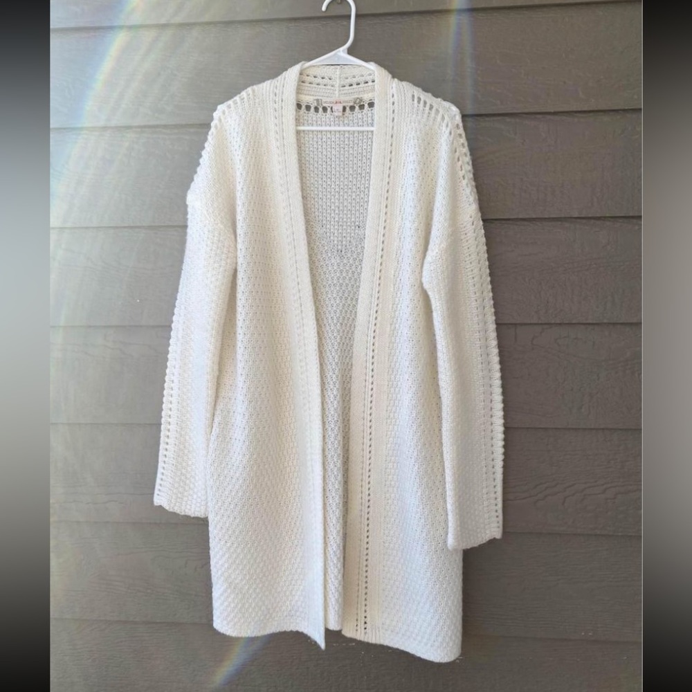 Chelsea & Violet womens open front knit cardigan, size M